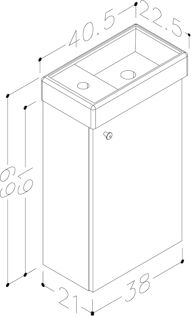 Small møbelsett Sort eik Small møbelsett Sort eik